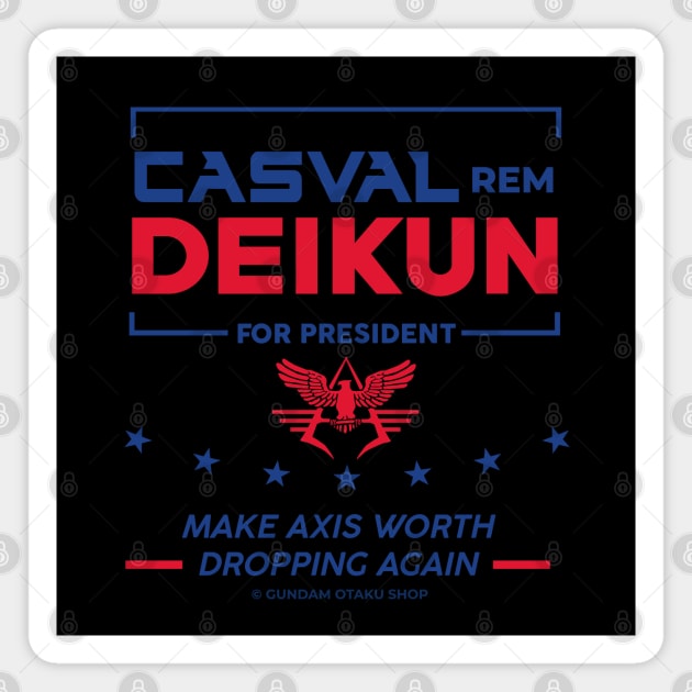 Casval Deikun Campaign (V2) Magnet by Gundam Otaku Shop